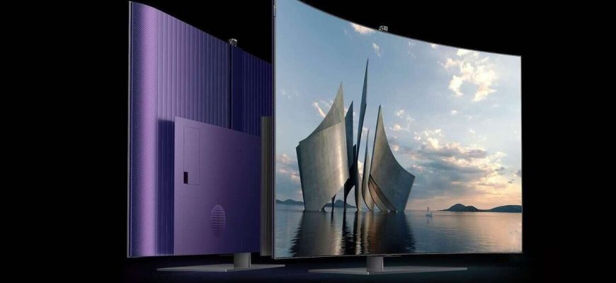 Skyworth представила трансформирующийся OLED-телевизор W82 — из плоского в изогнутый за секунды