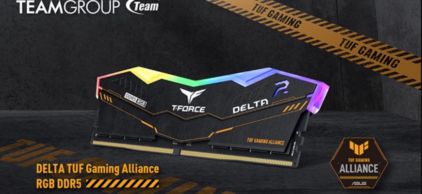TEAMGROUP и ASUS представили игровую память DELTA RGB DDR5 с частотой выше 6000 МГц
