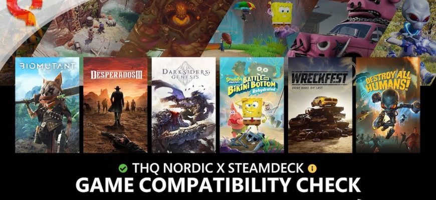 Игровая студия THQ Nordic опубликовала список игр, которые поддерживаются Steam Deck