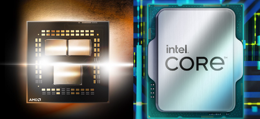 Intel продолжает обгонять AMD на рынке процессоров