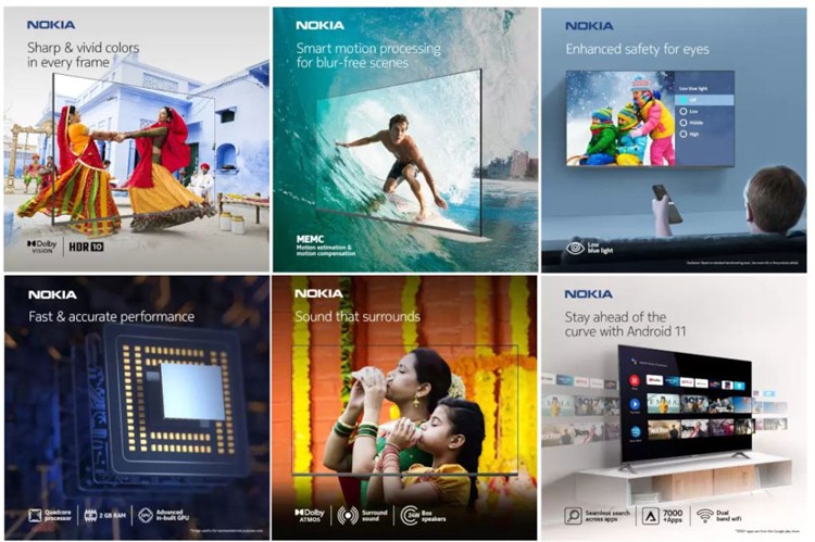 NOKIA анонсировала несколько умных телевизоров — есть модели с поддержкой Dolby Vision и 4K