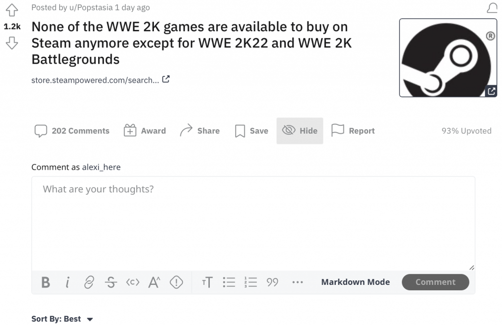 2K начала удалять свои проекты в Steam