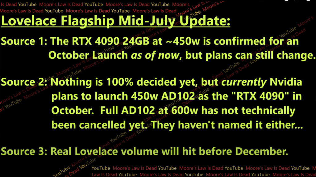 Инсайдер подтвердил выход NVIDIA GeForce RTX 4090 в этом году — остальные модели перенесут на 2023