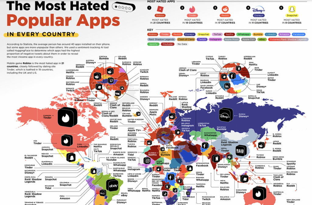Roblox получила статус самого ненавистного приложения в 21 странах мира