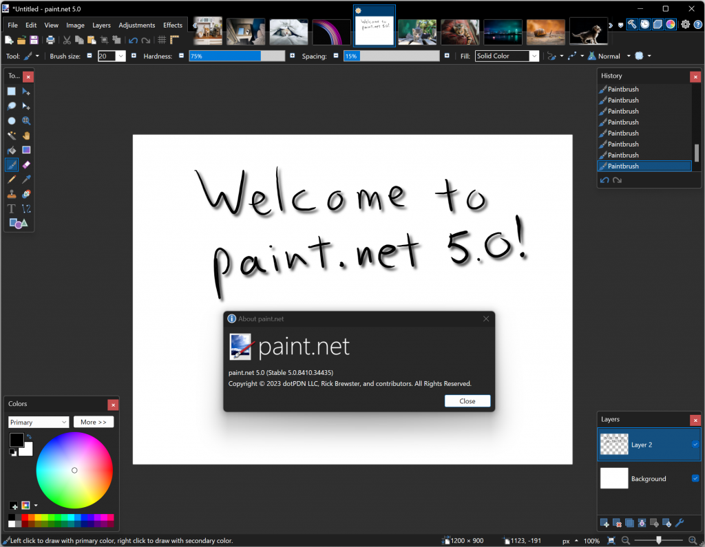 Бесплатный графический редактор Paint.NET получил крупнейшее с 2014 года обновление 5.0