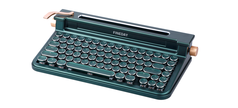 Представлена беспроводная клавиатура Fineday в виде печатной машинки для Windows, Mac, Android и iOS